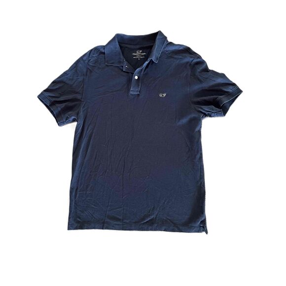 Vineyard Vines Dark Blue Short Sleeves Pocket Logo Classic Fit Polo Small - Picture 2 of 8